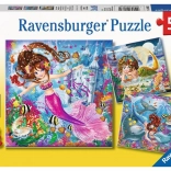 Ravensburger Puzzle Magische Meerjungfrauen 3×49 Teile
