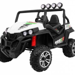 Geländegängiges Kinderauto Grand Buggy 4x4 Lift mit Fernbedienung, MP3‑Radio und LED‑Lichtern – weiß