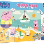 Beidseitiges Puzzle Peppa Pig SUPER MAXI 24 Teile