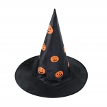 Kinder-Hexenhut mit Kürbissen für Halloween
