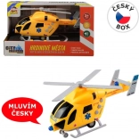 MaDe Rettungshubschrauber mit Schwungrad, Licht und Sound, 20 cm