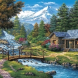 ART PUZZLE Puzzle Zwei Wasserfälle 2000 Teile
