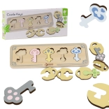 Montessori-Holzsteckspiel Schlüssel und Schlösser CLASSIC WORLD