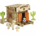 Jeujura Holzbaukasten Sheriffstation, 80 Teile