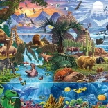 Schmidt Puzzle Panorama der Tierwelt 1500 Teile