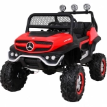 Elektrisches Kinderauto Mercedes‑Benz Unimog 4x4 mit Fernbedienung – rot