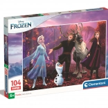 Puzzle 104 Teile DISNEY FROZEN von Clementoni
