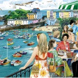 Puzzle Abendessen in Tenby 1000 Teile