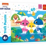 Puzzle Baby Shark – Haifamilie im Urlaub, 60 Teile (33 × 22 cm)