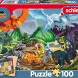 Puzzle Eldrador: Kampf um den Superkristall 100 Teile mit Figur