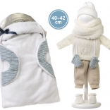 Puppenkleidung NEW BORN 40–42 cm – 6-teiliges Set mit tragbarer Unterlage