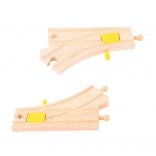 Holzweiche für Eisenbahnsysteme Bigjigs Rail 2 St.