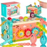 Sensorische Spielzeuge zum Einsetzen für Babys 8 in 1 Bibi-inn blau