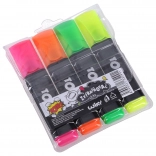 Set mit Textmarkern mit starker Keilspitze, 4 Farben