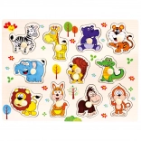 Bino Holzpuzzle Safari 11 Teile