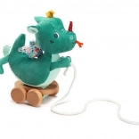 Ziehspielzeug auf Rädern Drache Joe