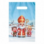 Plastiktasche mit Nikolaus-Motiv 20 × 30 cm