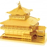 Metall-Bausatz 3D-Puzzle Tempel Kinkaku-ji Gold