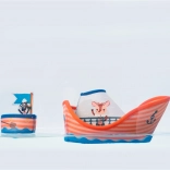 Lilliputiens Piratenschiff des Löwen Jack für die Badewanne aus Neopren