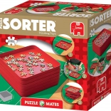 Puzzle-Sortierschalen-Set – 6 Schalen, rot, 20 × 20 cm JUMBO PUZZLE MATES