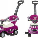 Rutschauto mit Lenkstange Coupe lila