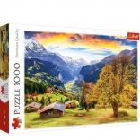 Puzzle mit 1000 Teilen – malerisches alpines Dorf Trefl