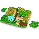 Wonderworld Holzpuzzle Kuckuck – doppellagiges Tierpuzzle
