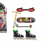 Finger-Set Skateboard, Waveboard, Inlineskates und Tretroller – Kunststoff, Mix-Varianten