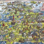 Puzzle Wunderschönes Großbritannien 1000 Teile