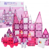 Magnetische Konstruktionsbausteine zum Ausmalen Rosa Prinzessin, 126 Teile