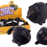 Plüschkatze Stretch Jumping Mascot Schwarz