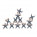 Holzstapel-Figuren Matrosen