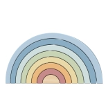 Pastellfarbener Holz-Regenbogen TOOKY TOY Montessori-Bauset