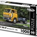 Puzzle Retro-Autos Truck LIAZ 100.47 Sattelzugmaschine (1977–1984) – 1000 Teile