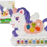 Interaktive Einhorn Klavier Weiß