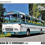 Retro Auto-Puzzle Bus Karosa ŠD 11 Evropabus 1968