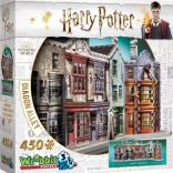 Wrebbit 3D Puzzle Harry Potter: Winkelgasse – 450 Teile