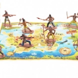 Indianerfiguren mit Karte