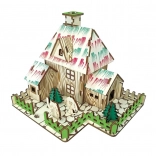 Holz-3D-Puzzle Hexenhütte WOODCRAFT