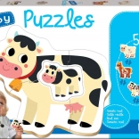 Baby-Puzzle Bauernhoftiere 5-in-1 (2–4 Teile) EDUCA