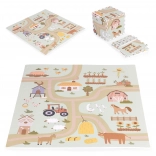 Große EVA-Schaumstoffmatte für Kinder Bauernhof 90,5x90,5 cm 21 Stk ECOTOYS