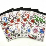 Temporäre Tattoos im Block – 280 Stück, Motivmix