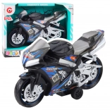 Renntoy Motorrad schwarz-blau mit Beleuchtung und Sound