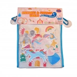 Schaumbad-Aufkleber Einhörner mit Aufbewahrungsnetz