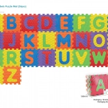 Sensorische Schaumstoffmatte mit Alphabet aus 26 Teilen, EVA, für Kinder ab 10 Monaten