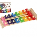 Kinderxylophon aus Holz und Metall mit Schlägeln 24 cm