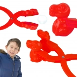 Schneeball-Macher Dinosaurier rot