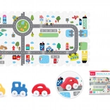 Weiche Schaumstoffblöcke mit Auto – Stadt, 8 Stk.