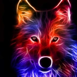 Diamantmalerei Wolfsgeist 30 × 40 cm