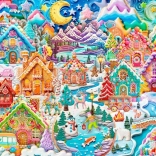 Puzzle Bunte Nacht in Cookietown 1500 Teile